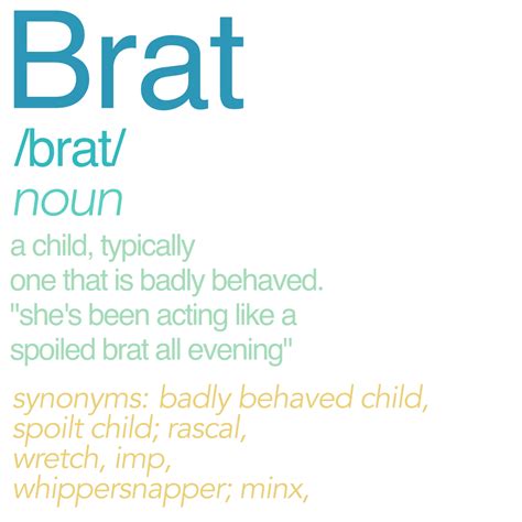 brat meaning for adults|synonyms of brat.